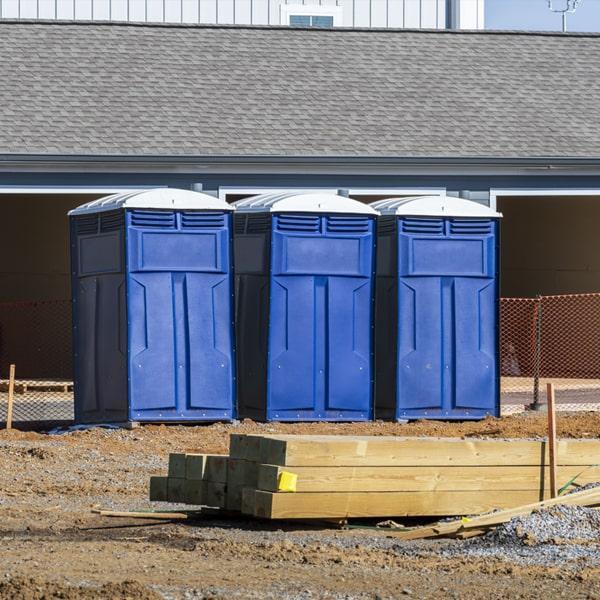 Heavy-duty construction site porta potty in Taylor, Michigan